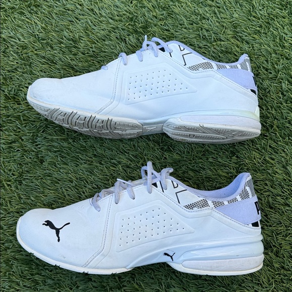 Puma Men's White and Black Athletic Shoes - Picture 6 of 12